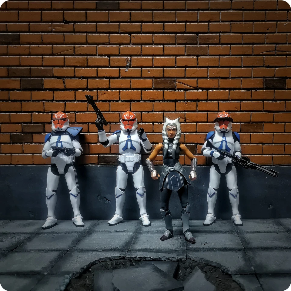 Figura de acción SW 3,75 pulgadas Clone Trooper 1/18 501st 187th Legion Shock Foto 4 de 4