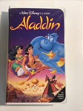 Aladdin VHS, 1993 Black Diamond 1662 Walt Disney Classic New w/Advertisements