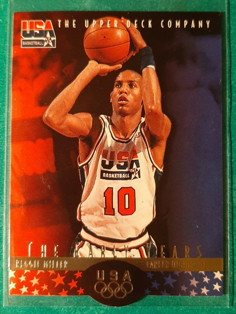 1996 UPPER DECK USA DIE CUT REGGIE MILLER #13 INDIANA PACERS