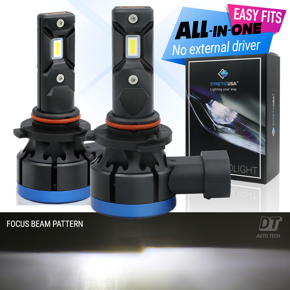 HB3 LED Headlights Syneticusa HB3 9005 - 6000K White, Hi/Low Beam Kit ...