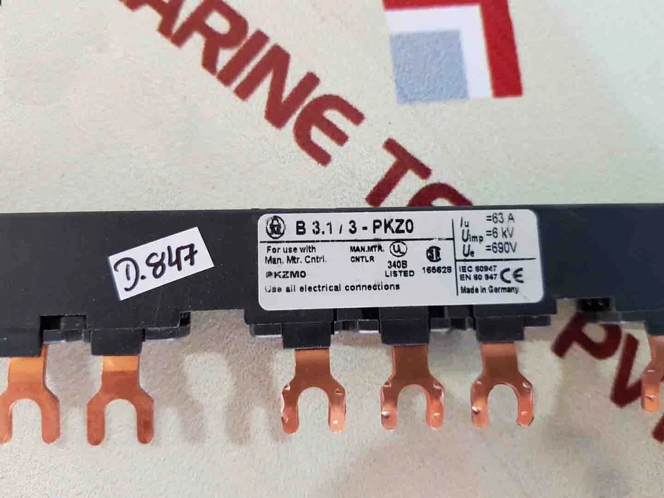 Lote de 4X terminal alimentador conector Klockner moeller b3.1/3-pkz0 - Imagem 3 de 4