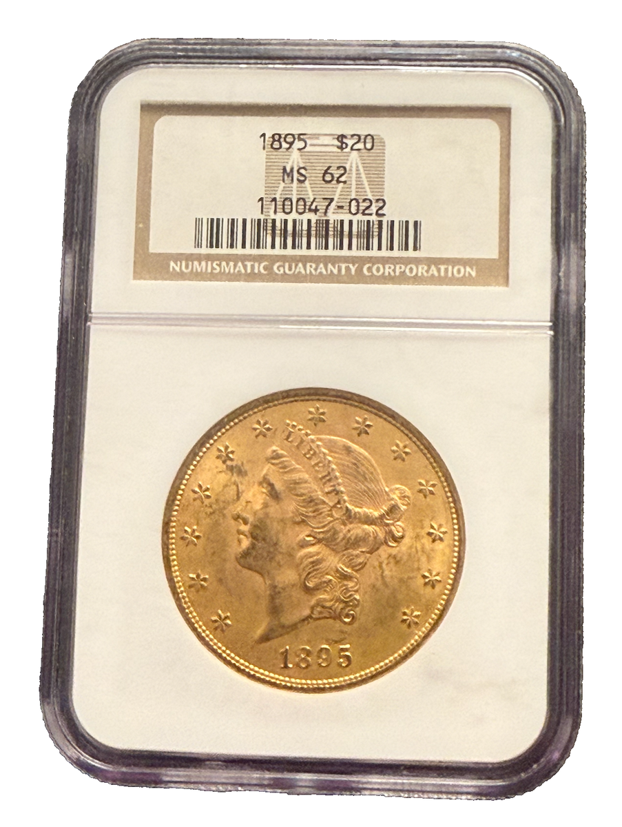 US 1895 Gold $20 20 Dollars NGC MS62 Double Eagle Liberty Head | eBay