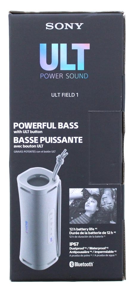 Altavoz inalámbrico Bluetooth Sony Ult Power Sound (blanco apagado) Foto 2 de 4