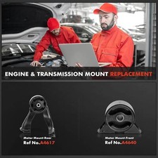 4-Piece Engine & Transmission Mount Set For 04-06 Mitsubishi Lancer Ralliart 2.4L Manual