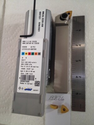 NEW ISCAR 20 MM SH TOOL HOLDER MWLNL 2020K-06W W/ ISCAR WNMG 3-2-WG INSERTS B826