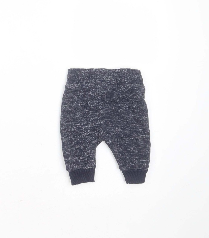 Nutmeg Baby Blue Cotton Jogger Trousers Size 03 Months Drawstring eBay