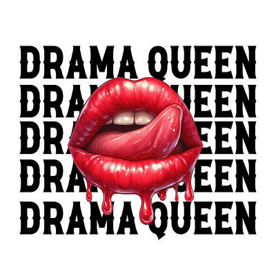 Sexy Lips Sticker 4'' Beautiful Woman Drama Girl Biting Mouth Slay Drama Queen
