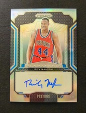 Rick Mahorn 2024-25 Panini Prizm - Penmanship Silver Prizm Signature