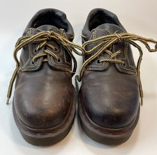 Dr. Martens 8424 Vintage Brown Leather Platform Lace Up Unisex Oxford Shoes 5