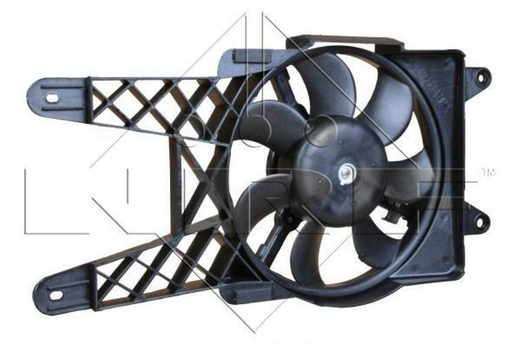 Ventilateur de radiateur Fiat SC 1.1 d'un diamètre de 280 mm avec connecteur 2 broches