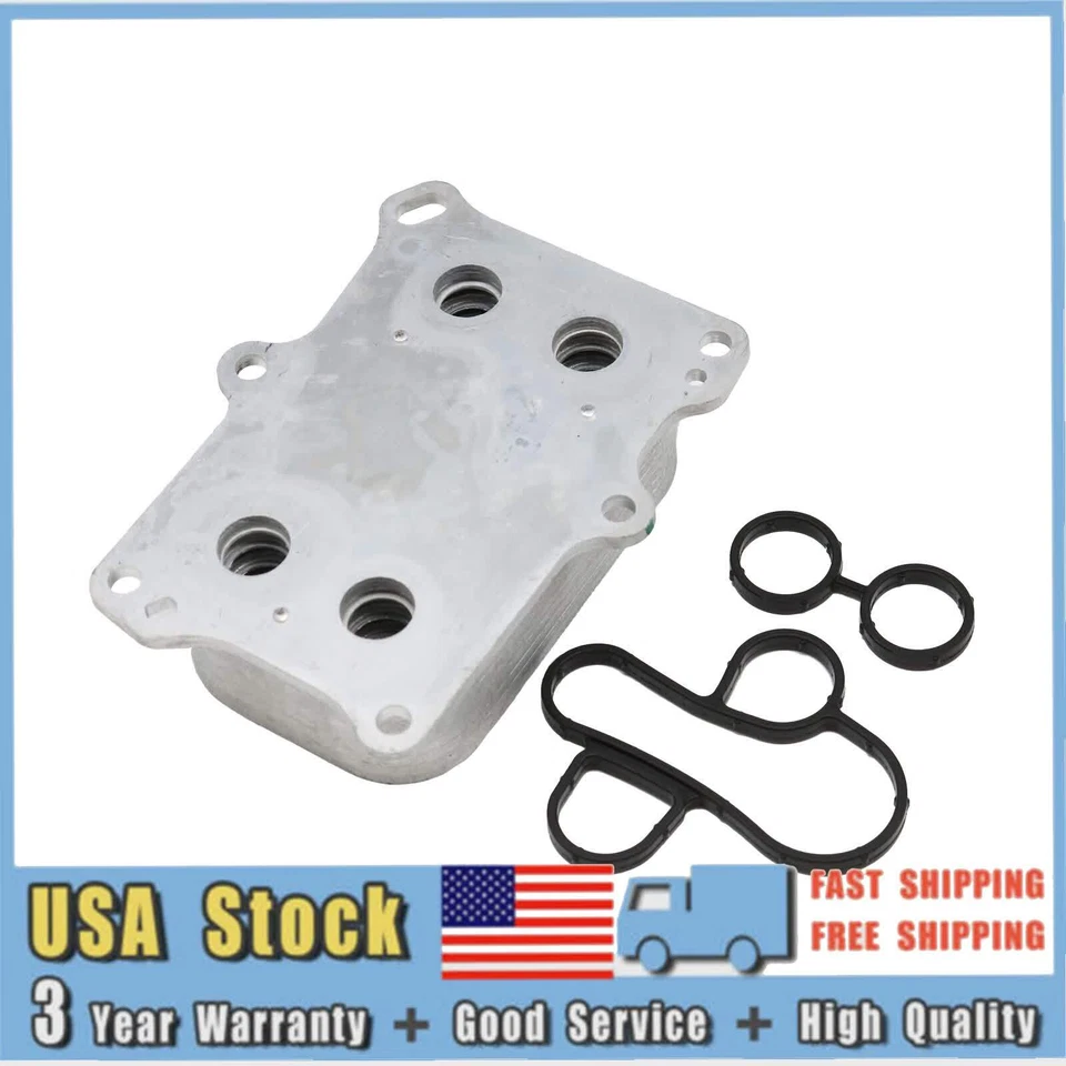 New Oil Cooler Assembly with Sealing Gasket Set For Fiat 500 2012 2013-2015 1.4L Foto 2 de 4