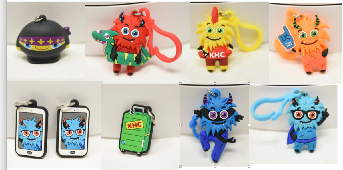ACCALMIE キーホルダー American Heart Association Kids Heart Challenge 9 Keychain Charms
