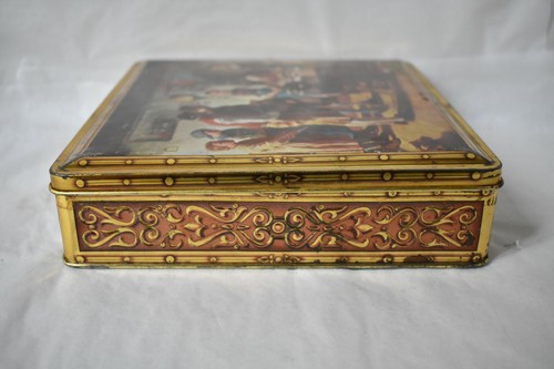 boite ancienne biscuits Saint Michel tableau XIX ème vintage 1960 - Imagen 5 de 8