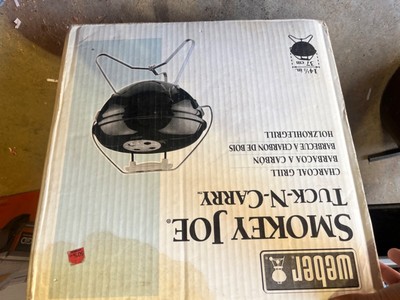 Weber Smokey Joe Tuck-N-Carry Charcoal Grill Black 40001