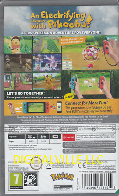 Pokemon Lets Go Pikachu Nintendo Switch Brand New Factory Sealed