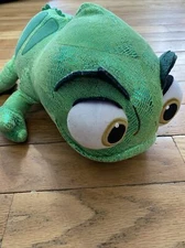 Disney RARE Tangled Pascal 18” Plush Pillow Stuffed Animal Metallic Chameleon