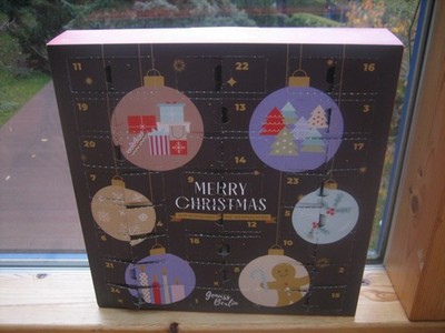 Advent Kalender, Adventskalender zum Befüllen, weihnachtliches Motiv, bunt, 38cm
