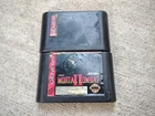 Mortal Kombat & Mortal Kombat II Sega Genesis Cartridges Tested Working