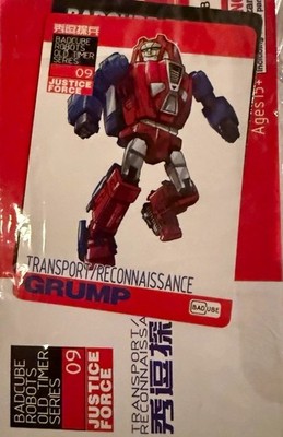 Badcube Robots Old Timer Series Grump Transformers Action Figure Red/Blue 2015