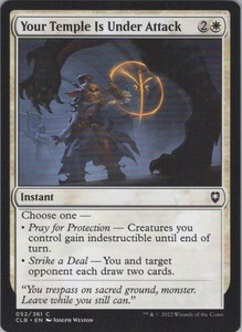 Your Temple Is Under Attack 052/361 Commander Legends: Battle for Baldur's Gate Common
