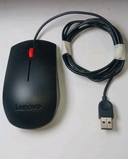 Lenovo USB Wired Mouse SM-8855 Black Red Scroll Wheel New Unused OEM
