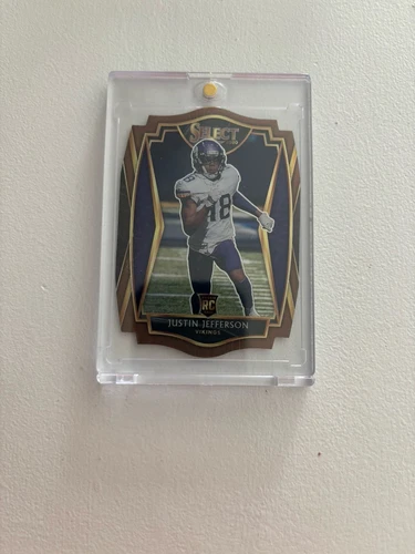 2020 Panini Select Justin Jefferson RC #161 Copper Die-Cut 36/355