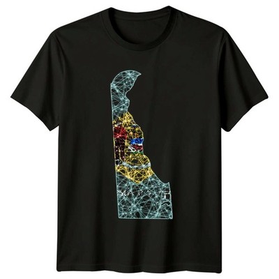 T-Shirt Delaware Staatsflagge Karte Delaware Stolz Geburtstagsgeschenk für Sie und Ihn