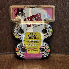 Hyper USW Urban Street Wheel 80A 76mm Vintage 4 Pack NIP Inline Skating Techno