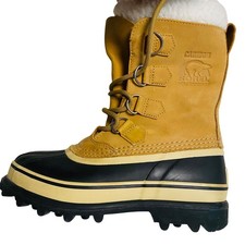 Botas de nieve Sorel Caribou impermeables de invierno negras tostadas para mujer talla 6 nuevas sin etiquetas