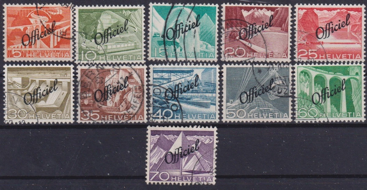 Dienstmarken  Schweiz gestempelt 10493