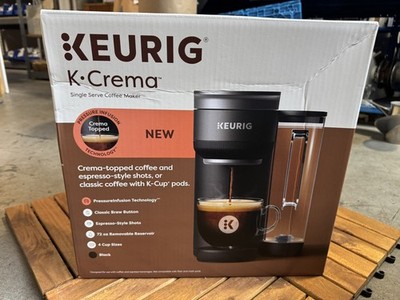 New Keurig K-Crema Single Serve Coffee Maker, PressureInfusion & MultiStream K91