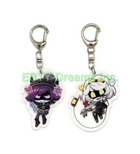 Set of 2 Murder Drones Acrylic Keychain Serial Designation Uzi, V v2