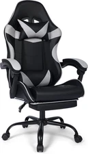 Deluxe Gaming Chair Ergonomic Computer Office Chair with Footrest