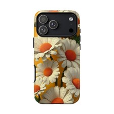 White Daisy Flowers  Phone Ink Case for iPhone/Galaxy/Pixel