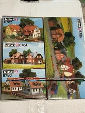 Kibri 6786 Z Scale Six Houses # 6784/6782/6780 Model Railroads Building Kit NIB
