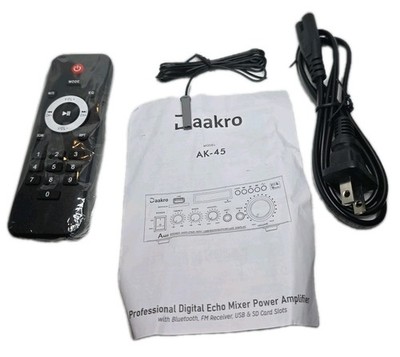 GENUINE Daakro model: AK-45 Remote Control, Power Cord, Antenna  (C1)