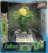 Mcfarlane Exclusive Fallout Vault Boy Glow In Dark Gold Label Figure Limited