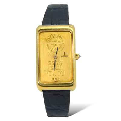 Corum 10 Gram Ingot Dial Manual Winding 21 x 34 mm 18K Yellow Gold
