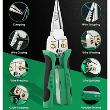 8 in 1 Wire Stripper with Voltage Tester Multi-function Electric Wire Stripping