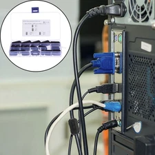 22pcs Ferrite Core Cord Ring Choke Noise Filter for Power Cord Cable