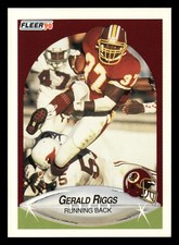 Gerald Riggs 1990 Fleer #165 Washington Redskins FOOTBALL *223