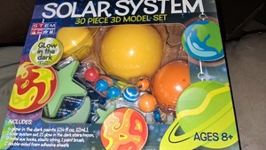STEM Solar Systemb30 Piece 3D Model Set Glow Paint Stars Moon Science Kit