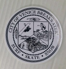 Venice Breakwater Surf - Skate - Snow Sticker from Hecho En Venice