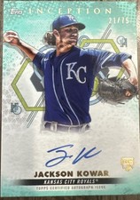 2022 Topps Inception - Base Rookie Autographs Jackson Kowar #BRES-JKR Aqua /75