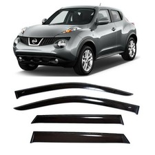 Tape-on Window Visors Rain Guards Fit Nissan Juke Yf15 2010-2019 Wind Deflectors