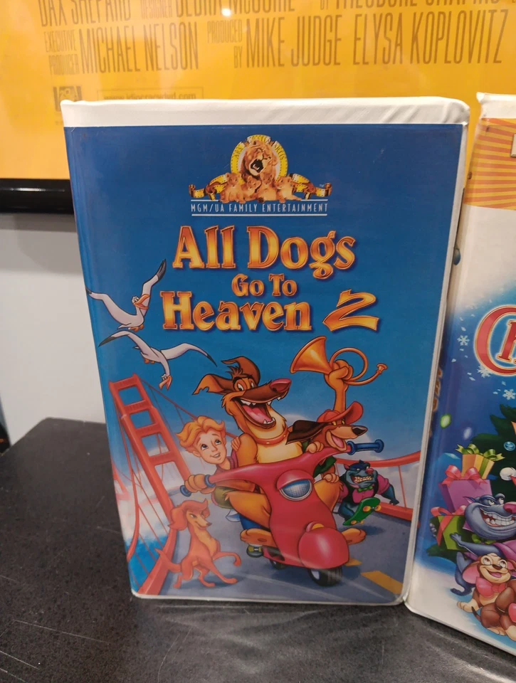All Dogs Go To Heaven 2 And Christmas Carol VHS Lot Foto 2 de 4