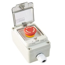 Emergency Stop Button with Box Emergency Stop Switch with Plastic Box e-Stop ...