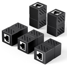 UGREEN RJ45 Coupler Ethernet Extender Connector 5 Pack Inline Black