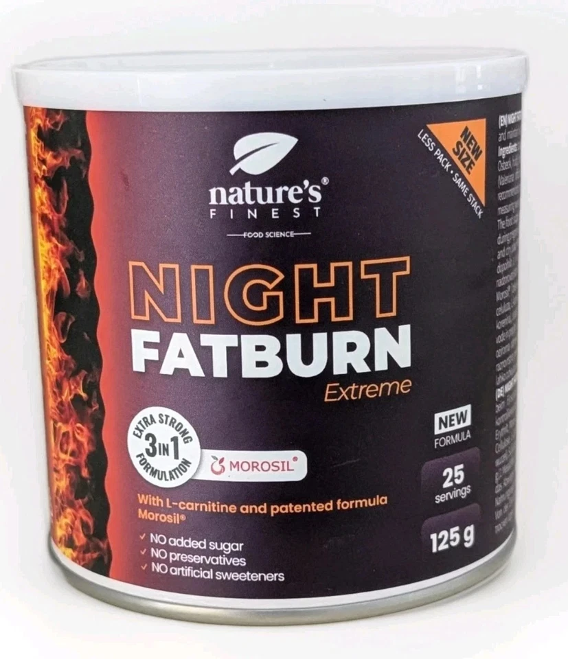 Nature's Finest Night FatBurn Extreme 3in1 Fat Burner for The Night with Morosil