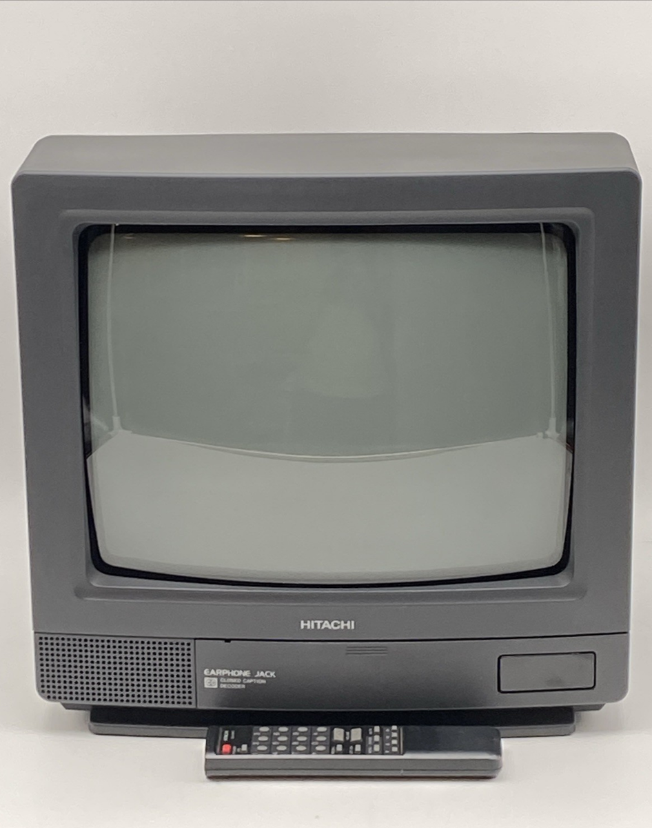 Vintage Hitachi Portable 13” CRT TV. Retro Gaming TV! 13GA1BA